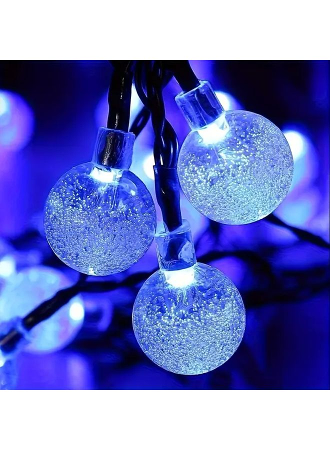 Blue Solar Outdoor LED Water Drop Lights 100 Lights For Yard Garden Pathway Decor - Image 2